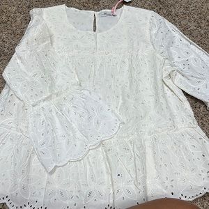 Vineyard Vines Eyelet Tiered Top